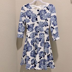 Dillards blue floral dress